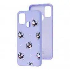 Чехол для Samsung Galaxy M31 (M315) Wave Fancy haski / light purple