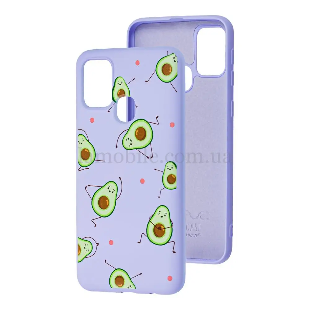 Чохол для Samsung Galaxy M31 (M315) Wave Fancy avocado / light purple