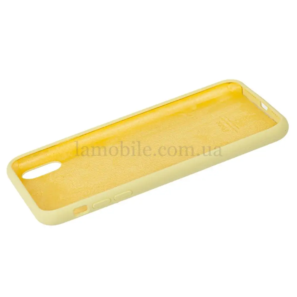 Чехол для iPhone Xs Max Silicone Full желтый / mellow yellow 