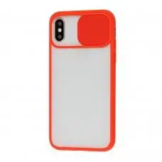 Чохол для iPhone X / Xs LikGus Camshield camera protect червоний