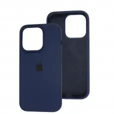 Чохол для iPhone 14 Pro Square Full silicone deep navy