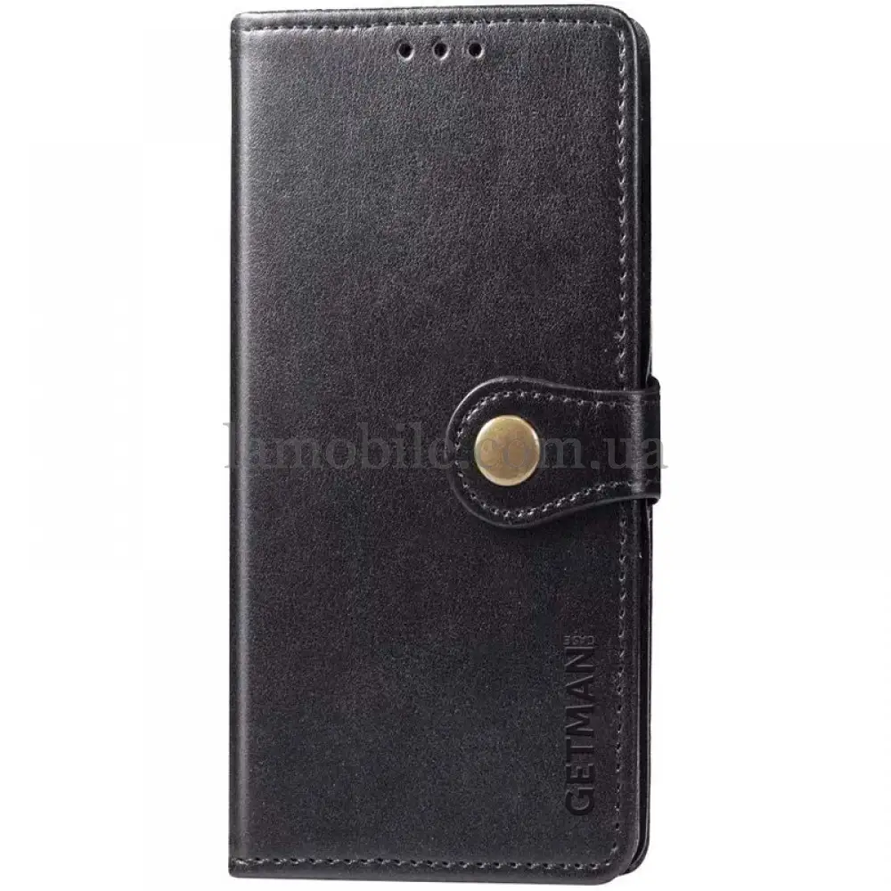 Шкіряний чохол книжка GETMAN Gallant (PU) для Xiaomi Redmi 13C / Poco C65 (Чорний)