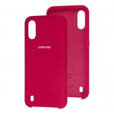 Чохол для Samsung Galaxy A01 (A015) Silky Soft Touch вишневий