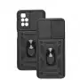 Чехол для Xiaomi Redmi 10 Serge Ring Armor ударопрочный черный