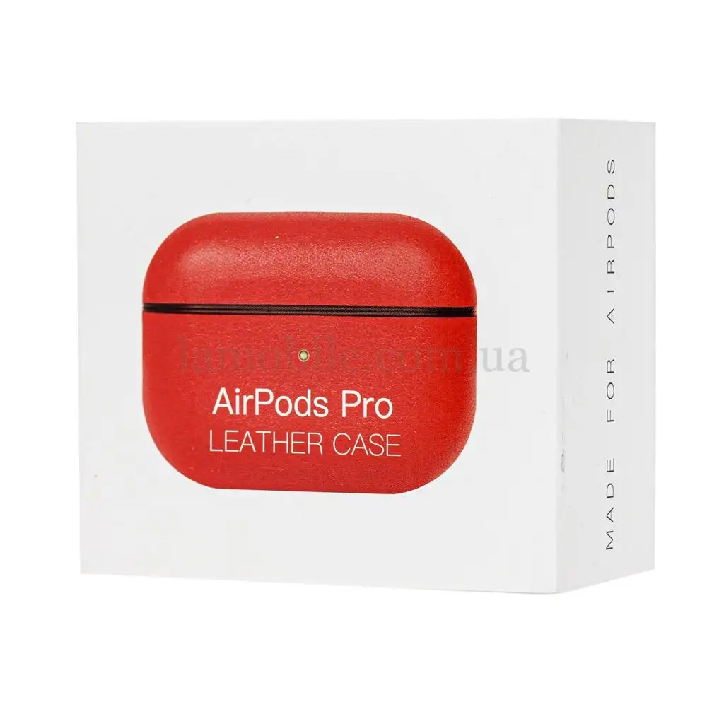Чехол для AirPods Pro Leather case "красный"