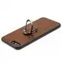 Чехол Genuine для iPhone 7 Plus / 8 Plus Leather Croco коричневый
