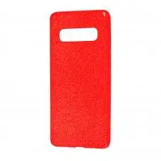 Чехол для Samsung Galaxy S10 (G973) Shiny dust красный