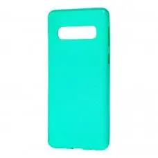 Чехол для Samsung Galaxy S10 (G973) Shiny dust бирюзовый