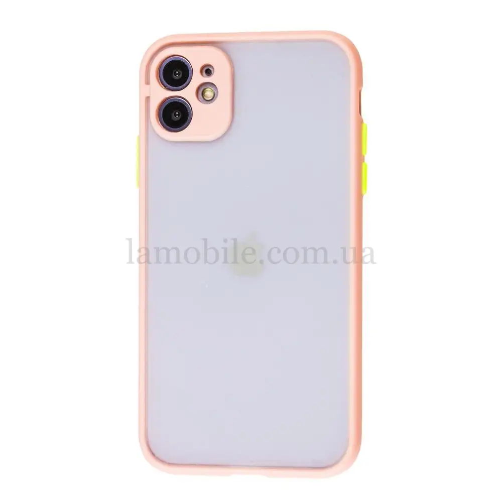 Чохол для iPhone 11 LikGus Totu camera protect рожевий