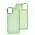 Чохол для iPhone 13 Metal Bezel салатовий