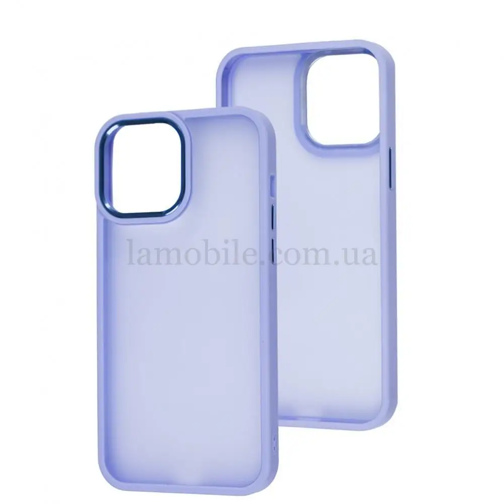 Чохол для iPhone 13 Pro Max Metal Bezel лавандовий