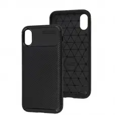 Чохол для iPhone X/Xs Ultimate Carbon чорний