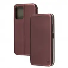 Чехол книжка Premium для Xiaomi Redmi Note 11E бордовый