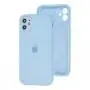Чехол для iPhone 11 Silicone Slim Full camera azure