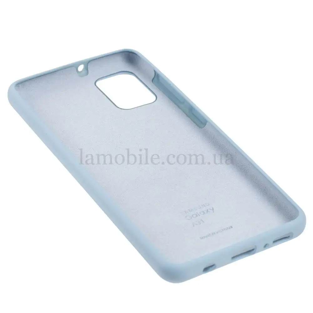 Чохол для Samsung Galaxy A31 (A315) Silicone Full блакитний / lilac blue