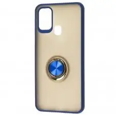 Чехол для Samsung Galaxy M31 (M315) LikGus Maxshield Magnetic Ring синий