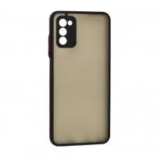 Чохол для Samsung Galaxy A03s (A037) LikGus Totu camera protect чорний / червоний