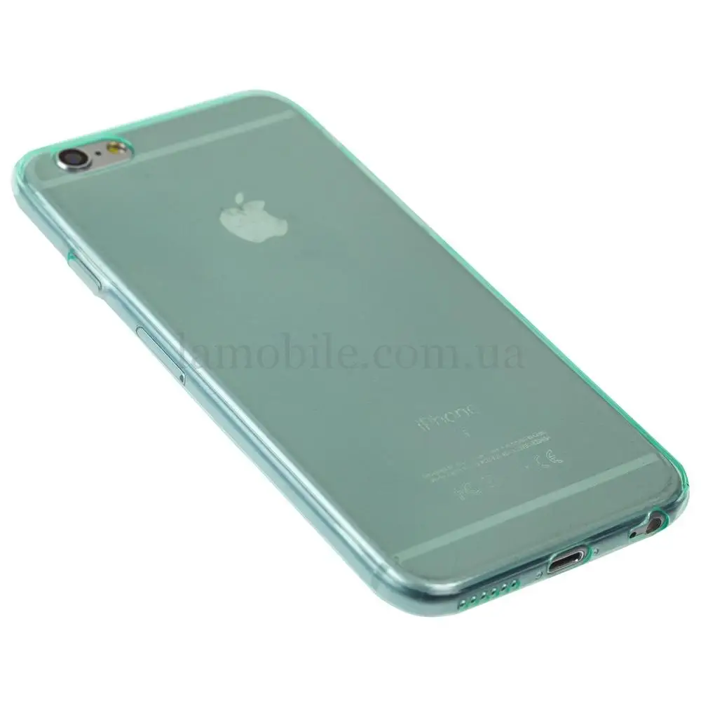 Чехол силиконовый для iPhone 6 прозрачно мятный