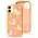Чехол для iPhone 12 mini Wave Fancy funny llamas / peach