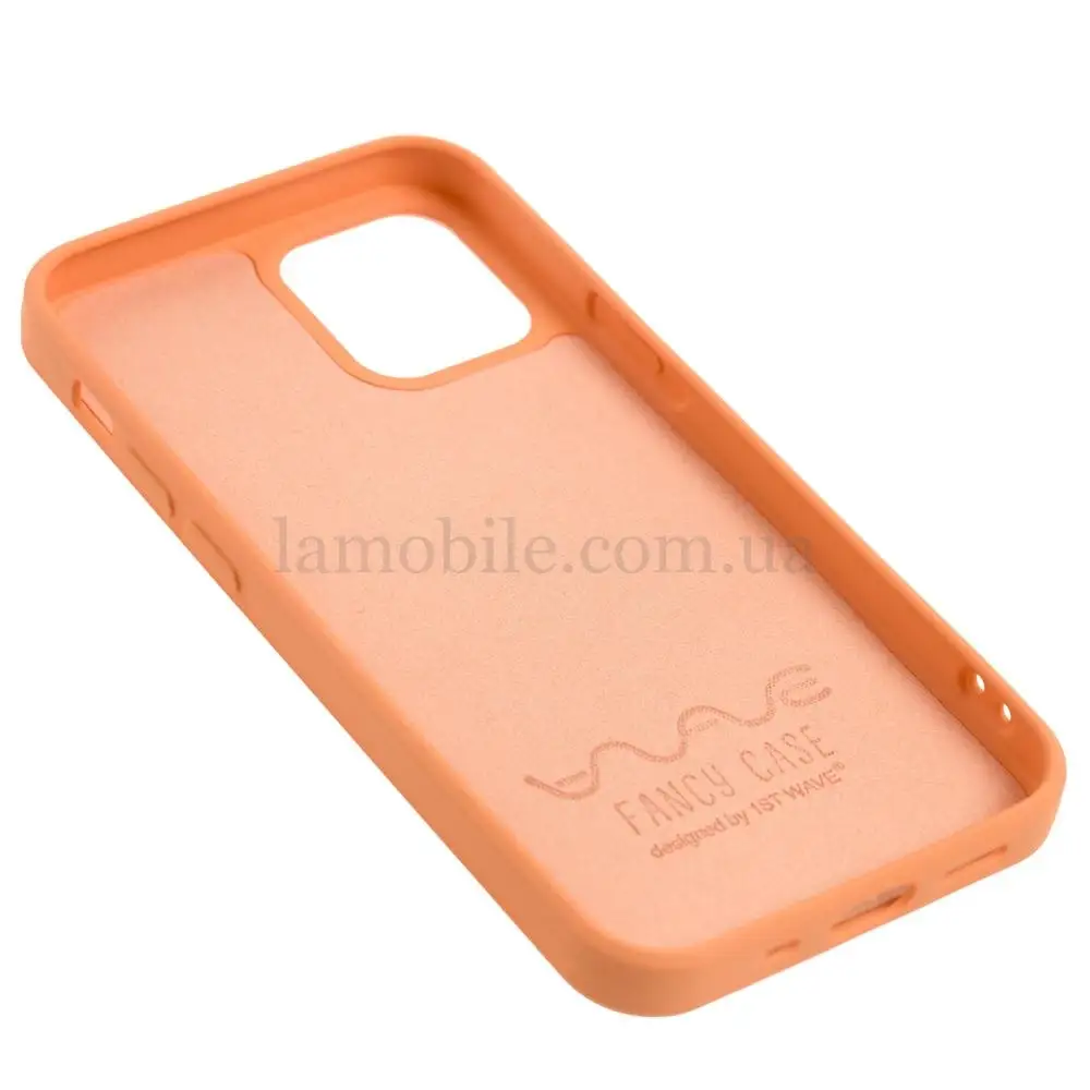 Чехол для iPhone 12 mini Wave Fancy funny llamas / peach