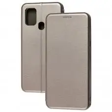 Чехол книжка Premium для Samsung Galaxy M31 (M315) серый