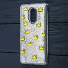 Чохол для Xiaomi Redmi 5 Plus Блискучі вода срібляста "корона"