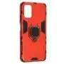 Чехол для Xiaomi Poco M3 / Redmi 9T Transformer Ring ударопрочный с кольцом красный