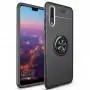 Чехол для Huawei P30 Deen ColorRing с кольцом черный