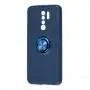 Чохол для Xiaomi Redmi 9 Deen ColorRing із кільцем синій