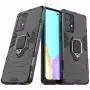 Чехол ударопрочный Transformer Ring для Samsung Galaxy A52 (A525) с кольцом черный