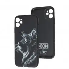 Чохол для iPhone 11 WAVE neon x luxo Wild cat