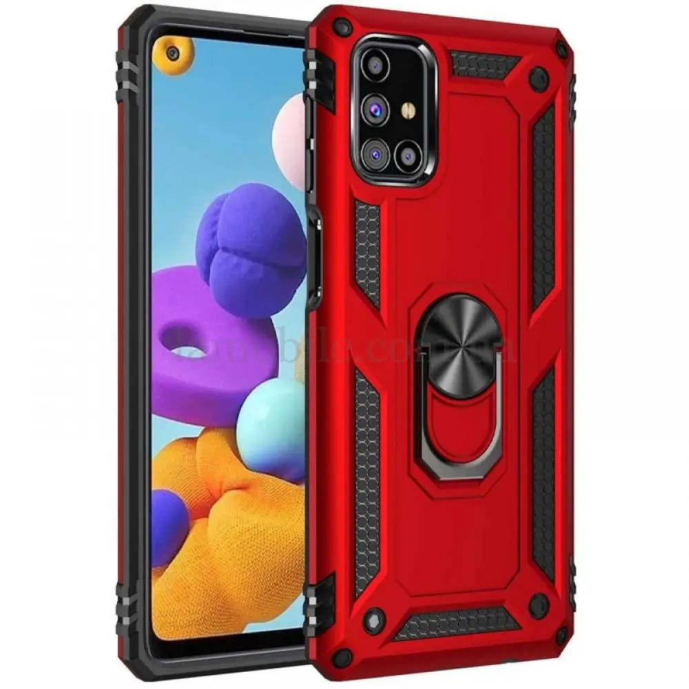 Чехол для Samsung Galaxy M51 (M515) Serge Ring ударопрочный красный