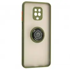 Чехол для Xiaomi Redmi Note 9s / 9 Pro LikGus Edging Ring хаки
