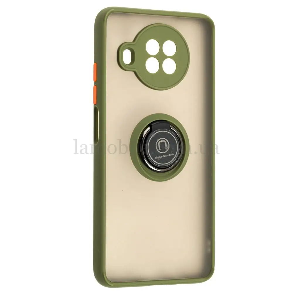 Чехол для Xiaomi Mi 10T Lite LikGus Edging Ring зеленый