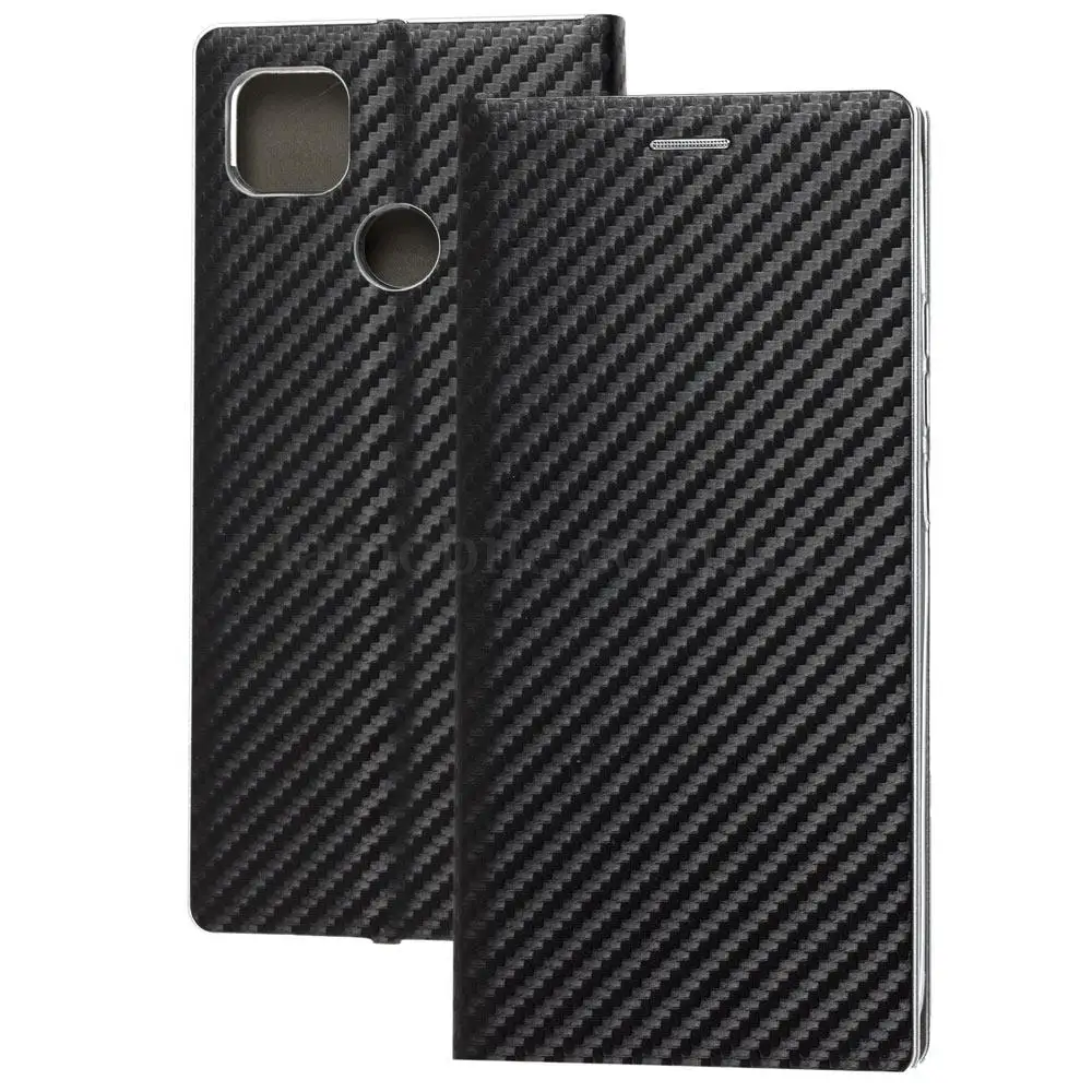 Чохол книжка для Xiaomi Redmi 9C / 10A Carbon book чорний