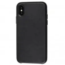 Чехол для iPhone X / Xs  Leather classic "черный"