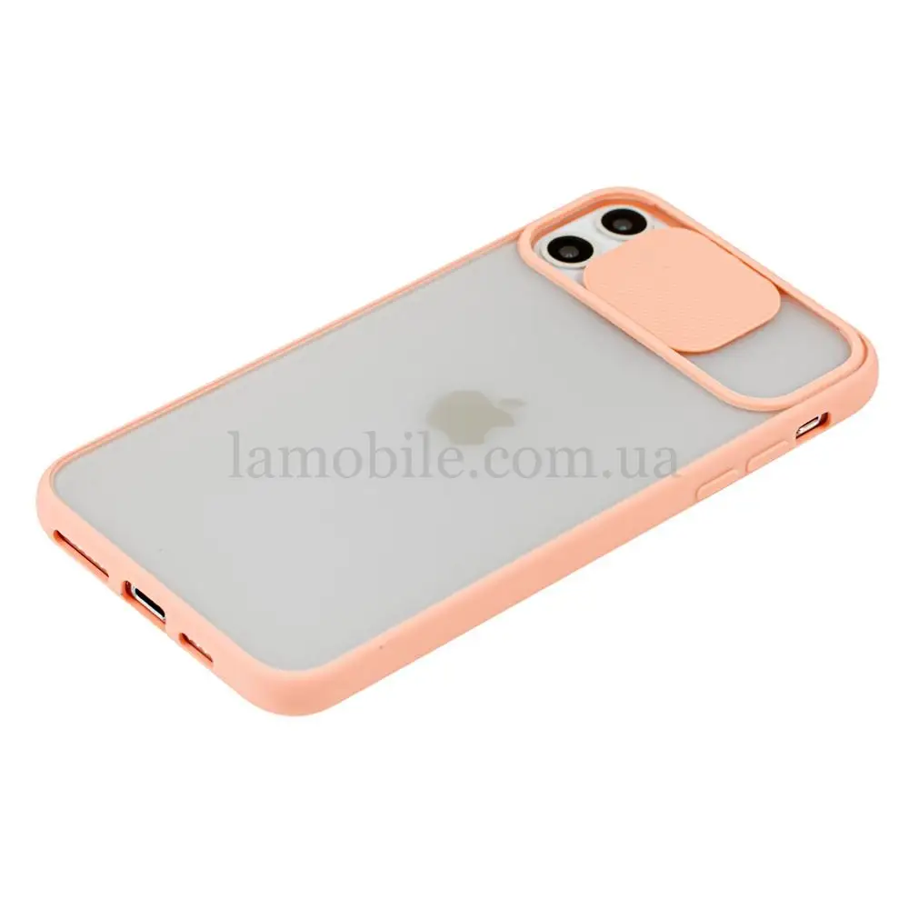 Чохол для iPhone 11 LikGus Camshield camera protect рожевий