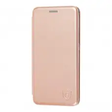Чехол книжка Premium для Samsung Galaxy A01 (A015) розово-золотистый