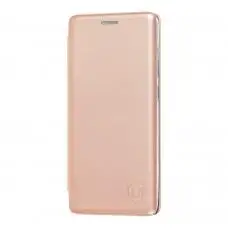 Чехол книжка Premium для Samsung Galaxy A51 (A515) розово-золотистый