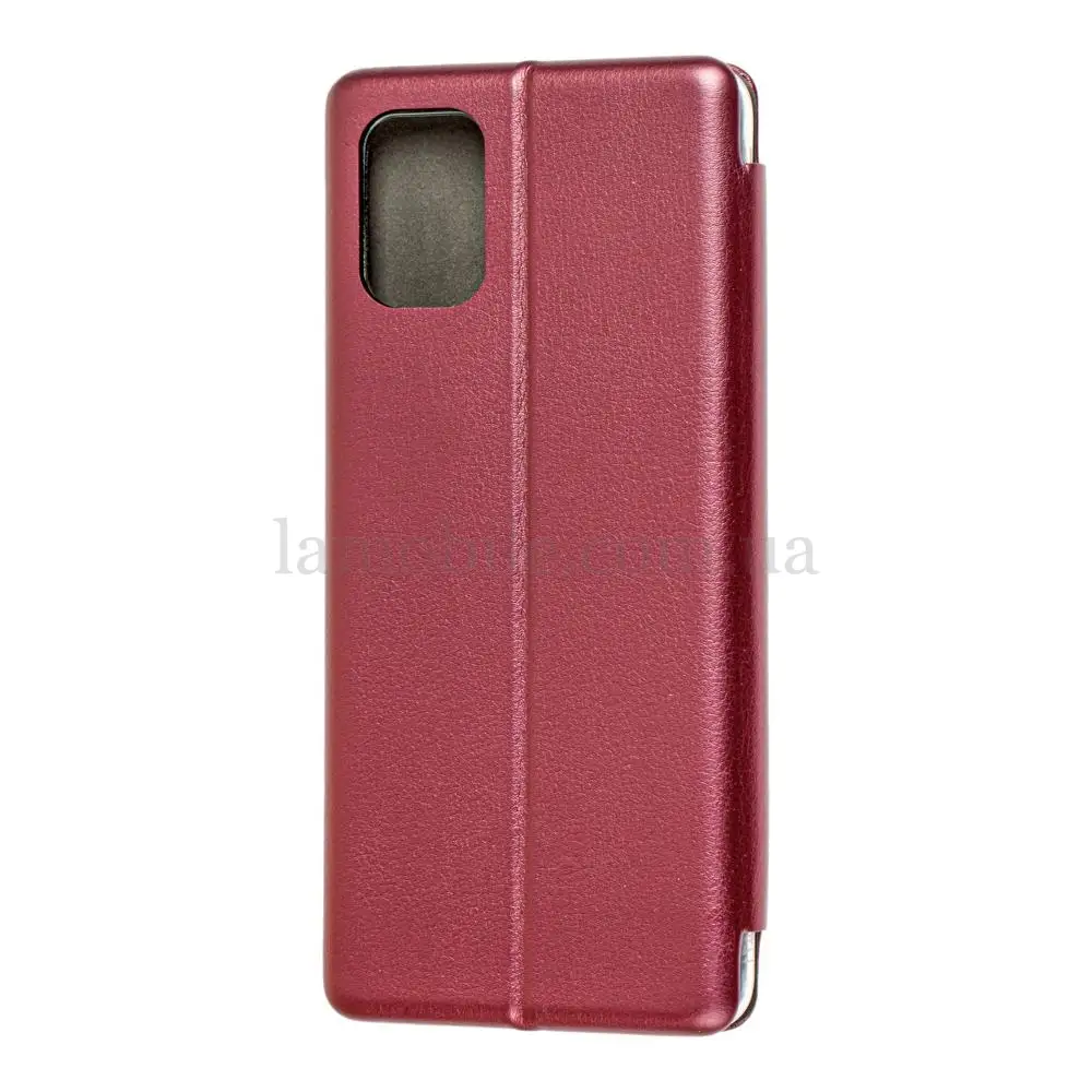 Чохол книжка Premium для Samsung Galaxy A71 (A715) бордовий