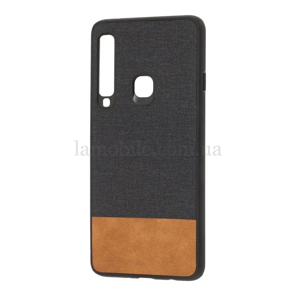 Чехол для Samsung Galaxy A9 2018 (A920) Hard Textile черно-коричневый
