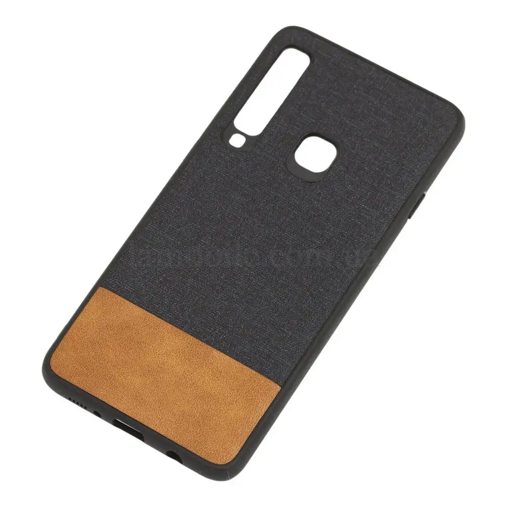 Чехол для Samsung Galaxy A9 2018 (A920) Hard Textile черно-коричневый