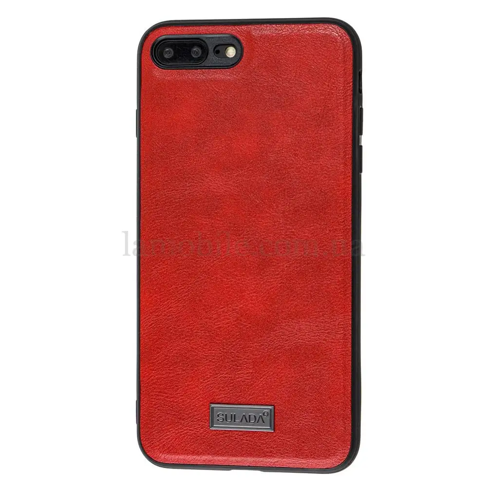 Чехол для iPhone 7 Plus / 8 Plus Sulada Leather красный