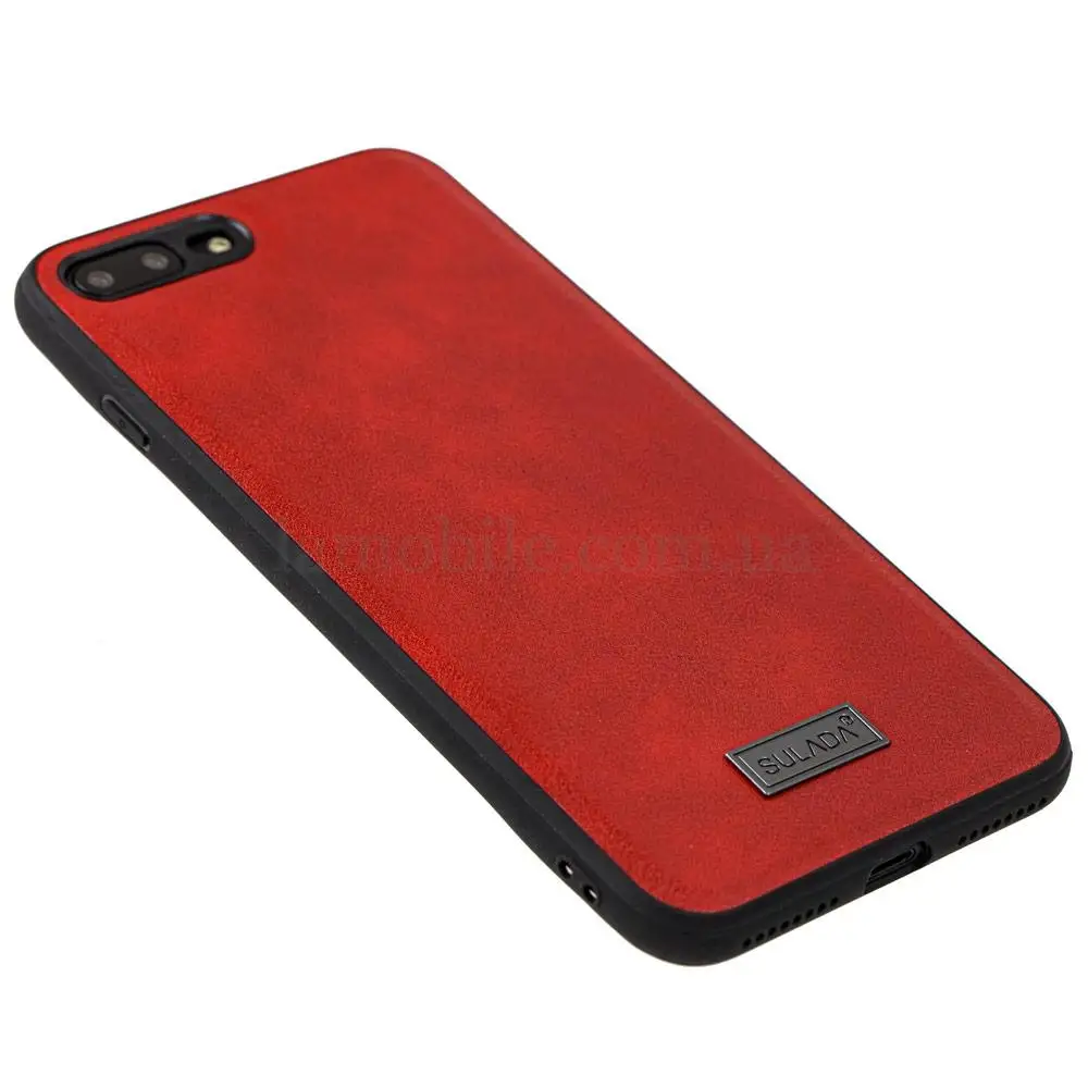 Чехол для iPhone 7 Plus / 8 Plus Sulada Leather красный