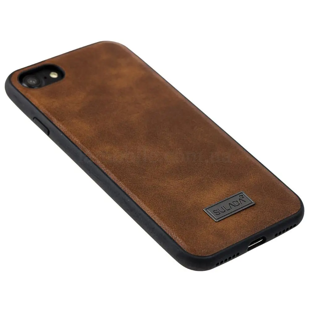 Чехол для iPhone 7 / 8 Sulada Leather коричневый