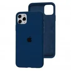 Чохол для iPhone 11 Pro Max Silicone Full navy blue