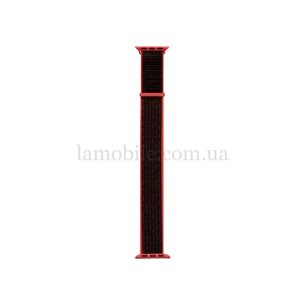 Ремешок для Apple Watch Nylon Loop 38mm / 40mm красно-черный