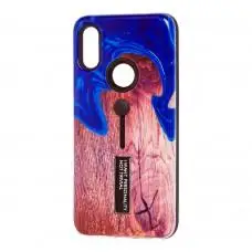 Чехол для Xiaomi Redmi Note 7 Kickstand "море" срез дерева
