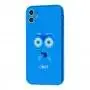 Чехол для iPhone 11 Smile синий OMG