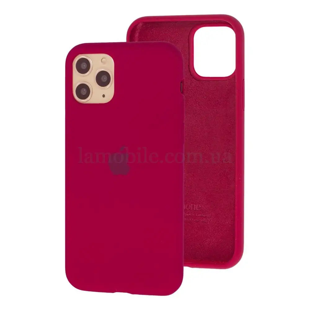 Чехол для iPhone 11 Pro Silicone Full "вишневый"